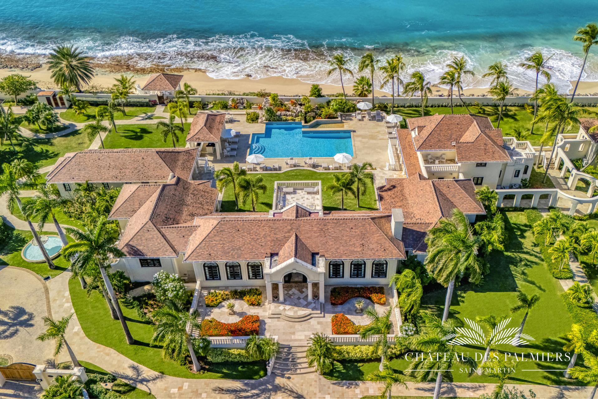 1.Location villa Chateau des Palmiers accés mer Terres Basses Saint Martin_vue mer